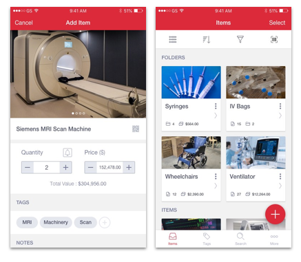Medical Inventory App Screenshots Sortly Pro