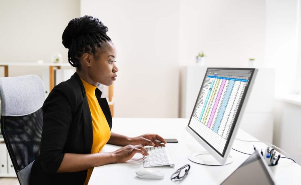 Woman demand forecasting with technology.