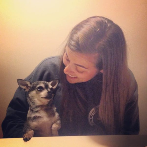Monica McCleary and dog